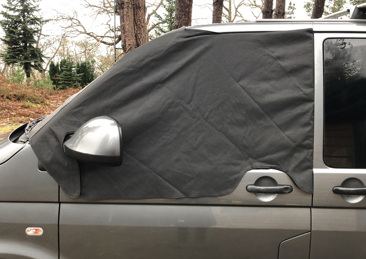 VW T5 Blackout Window Blinds & Frost Protection Covers - Grey Tint, UK Made For Campervans
